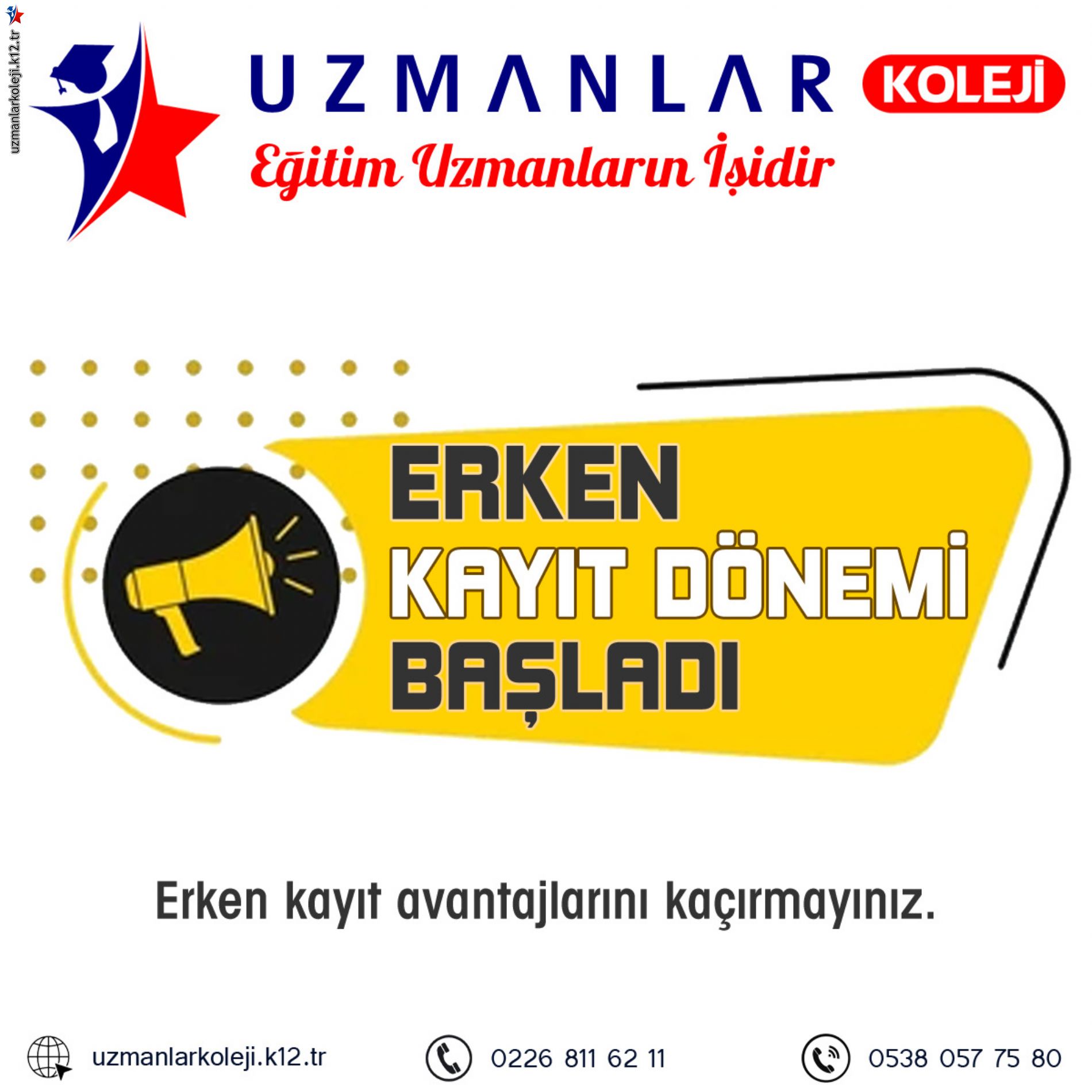 Uzmanlar Koleji Erken Kayıt Dönemi Başladı